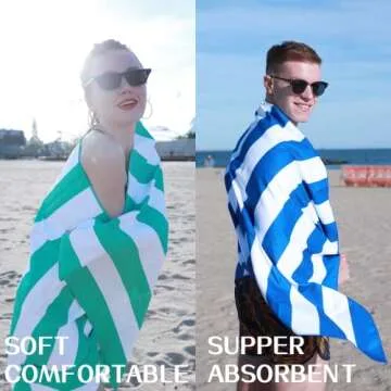 Your Choice Microfiber Quick Dry Sand-Free Beach Towel for Adults & Kids - Oversized, Compact, Lightweight, Absorben - Travel Towel, Swimming Towel - Set of 9 Pack - Large Beach Towel 60x30 Inch