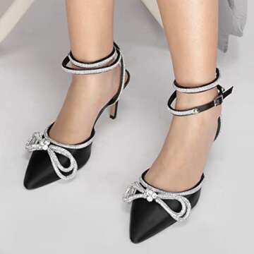 Stylish UTIKLIOU Rhinestone Sandals for Women