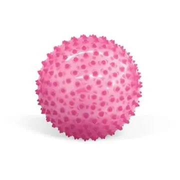 Edushape The Original Sensory Ball for Baby - 7" Transparent Pink Color Baby Ball That Helps Enhance Gross Motor Skills for Kids Aged 6 Months & Up - Vibrant, Colorful & Unique Toddler Ball