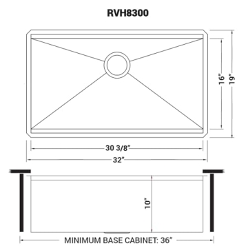 Ruvati 32-inch Stainless Steel Kitchen Sink Workstation