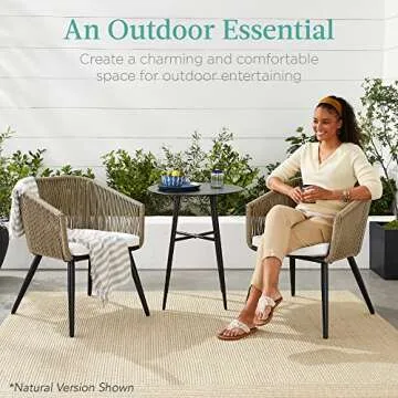 Stylish Wicker Patio Dining Chairs for Indoor and Outdoor Use