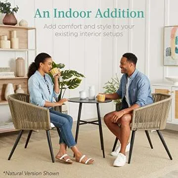 Stylish Wicker Patio Dining Chairs for Indoor and Outdoor Use