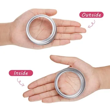 Durable Canning Jar Replacement Metal Rings - 24 Pack