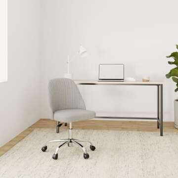 DUMOS Office Desk Chair, Modern Cute Rolling Vanity Swivel Task Chairs with Wheels, Comfortable Back...