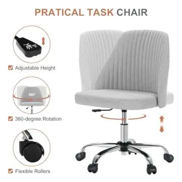DUMOS Modern Adjustable Office Chair for Home & Office