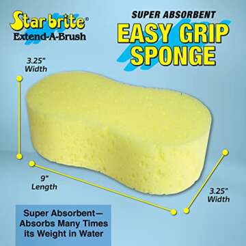 STAR BRITE Bone Shaped Sponge - Multi-Functional Cleaning Tool Made in USA