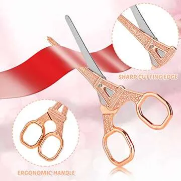 Chic Rose Gold Desk Accessories Kit for Women Official Use