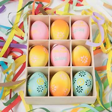 Jremreo 6 Colors 25oz (720g) Easter Grass Basket Filler Bulk, Assorted Crinkle Cut Paper Shred Filler for Easter Egg Hunt Decor, Gift Wrapping & Basket Filling