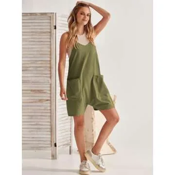 Caracilia Women's Casual Sleeveless Summer Rompers