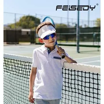 FEISEDY Kids Teens Baseball Polarized Sunglasses Sports TR90 Frame Boys Girls Cycling B2454