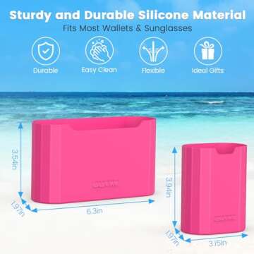 OUTXE 2 Pack Silicone Bogg Bag Organizer Insert Compatible with All Bogg Bags, Sunglasses & Wallet H...