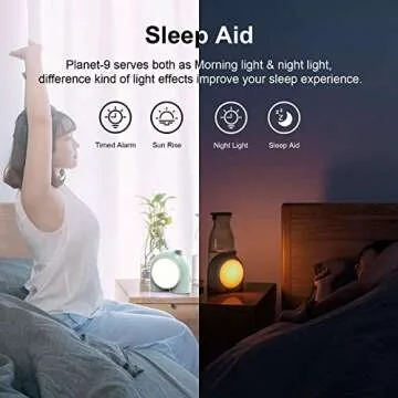 Divoom Planet-9 Smart Mood Lamp, Cordless Table Lamp with Programmable RGB LED for Bedroom Gaming Room Office, Green