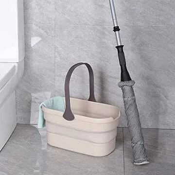 Eyliden Collapsible Bucket, Bucket for Cleaning Mop, 10L(2.6Gallon) Multiuse Foldable Water Pail, Portable Handy Basket for Cleaning Mop, Camping, Tailgating and More