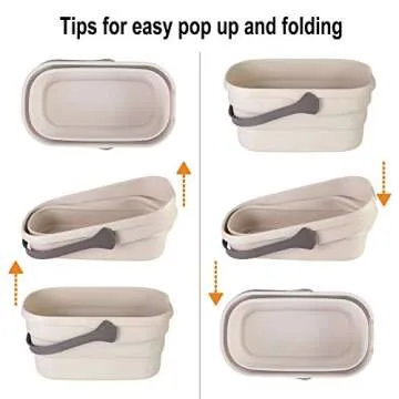 Eyliden Collapsible Bucket, Bucket for Cleaning Mop, 10L(2.6Gallon) Multiuse Foldable Water Pail, Portable Handy Basket for Cleaning Mop, Camping, Tailgating and More