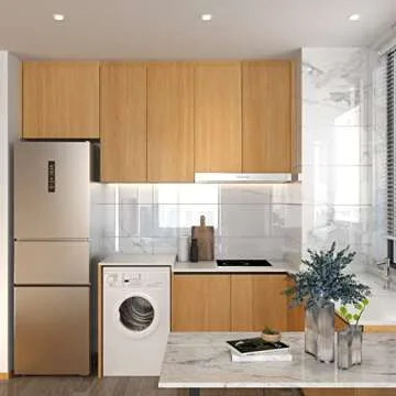 Sevalo Wood Contact Paper Wood Peel and Stick Wallpaper Light Wooden Grain Contact Paper for Cabinets and Drawers Self Adhesive Removable Wallpaper 17.7inW 118inL Oak Natural Easy to Install & Clean