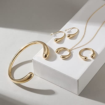 Elegant Customizable 14K Gold Plated Cocktail Ring for Women