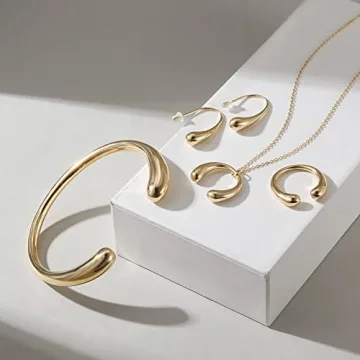 Elegant Customizable 14K Gold Plated Cocktail Ring for Women