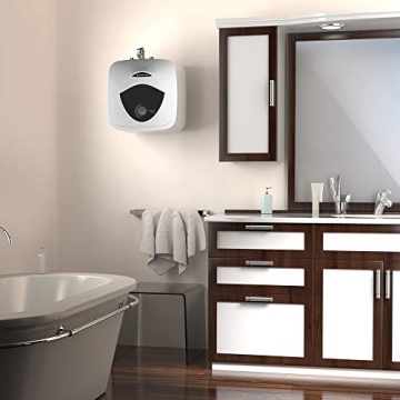 Ariston Andris Mini Tank Electric Water Heater – Heating Solution for Under Sink, RV, and Compact Spaces, Smart Boost for Versatile Heating, Simple Installation, 120-Volt, 2.5 Gallon Capacity