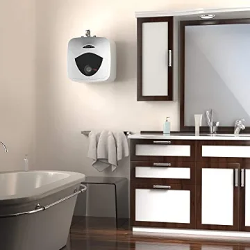 Ariston Andris Mini Tank Electric Water Heater – Heating Solution for Under Sink, RV, and Compact Spaces, Smart Boost for Versatile Heating, Simple Installation, 120-Volt, 2.5 Gallon Capacity