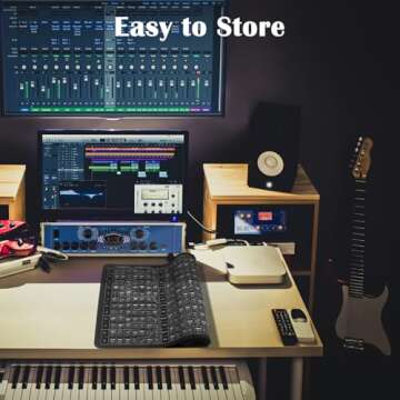 Enjoyard Guitar Practice Mat Guitar Knowledge Chart Mat 39” X 18” Guitar Practice Tool Major Minor Key Guitar Chord Fretboard Scale Rhythm Strumming Broken Chord Circle of Fifths for Beginners