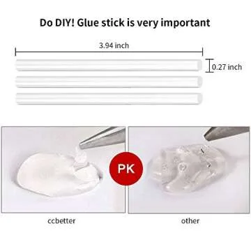 Hot Glue Gun, 20W Mini Hot Melt Glue Gun Set with 75pcs Glue Sticks and Carry Case for Packaging, DIY, Arts & Craft, Home Quick Repairs Etc