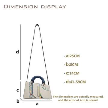 OOHOO Women Designer Handbags Top Handle Purse for Women Crossbody Shoulderbags for Women Leather Retro Bags with Chain Strap