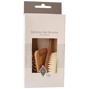 Kyte BABY Bamboo Brush Set for Gentle Baby Grooming
