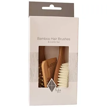 Kyte BABY Bamboo Brush Set for Gentle Baby Grooming
