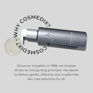 COSMEDIX Hydrating Face Wash for Women & Men, Benefit Clean Gentle Cleanser Gel - Moisturizing Face Cleanser & Pore Minimizer For All Skin Types - Facial Cleanser Makeup Remover for Glowing Skin