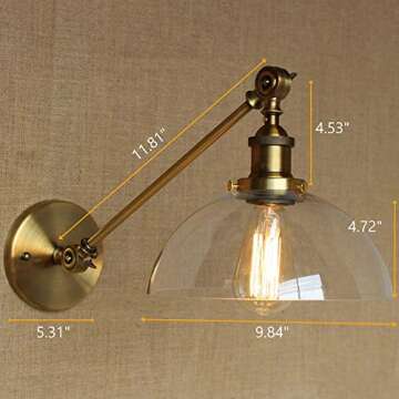 Elegant NIUYAO Vintage Wall Sconces for Any Room