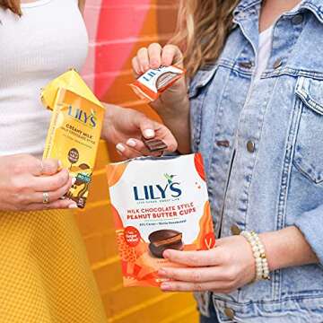 LILY'S Creamy Milk Chocolate Style No Sugar Added Sweets, Gluten Free, Bulk, 3 oz Bars (12 Count, 12 Boxes)