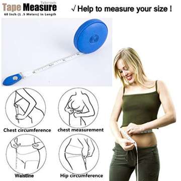 Elegant 60 Inch Sewing Tape Measure for Crafters