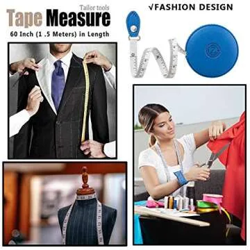 Elegant 60 Inch Sewing Tape Measure for Crafters