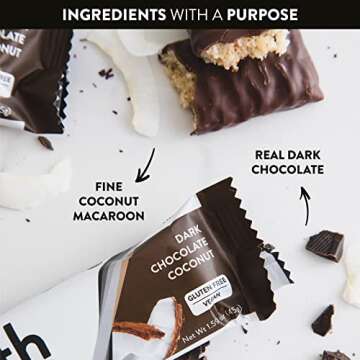 Truth Bar Prebiotic & Probiotic Keto Snack Vegan Bars with Omega-3's - Synbiotic High Fiber Snacks -...