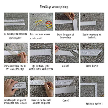 Zhangbl Flexible Modelling Crown Mouldings Trim for Stylish Décor