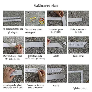 Zhangbl Flexible Modelling Crown Mouldings Trim for Stylish Décor