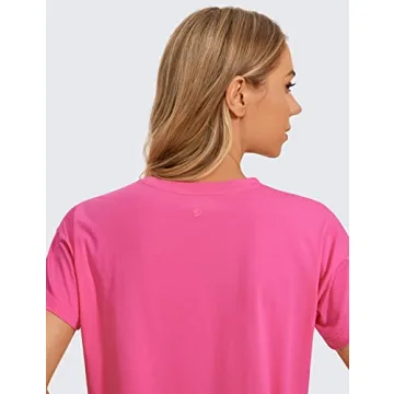 CRZ YOGA Women's Crop Workout Shirt for Active Lifestyle