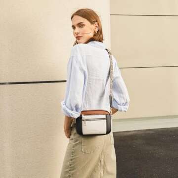 Telena Crossbody Purse for Women Small Crossbody Bags Trendy Vegan Leather with Adjustable Shoulder ...