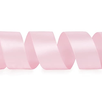 Ribbli Light Pink Satin Ribbon - 1" x 25 Yards for Gifts