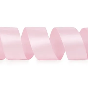 Ribbli Light Pink Satin Ribbon - 1" x 25 Yards for Gifts