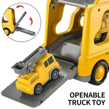 TEMI Construction Truck Toys for Kids Age 3-6