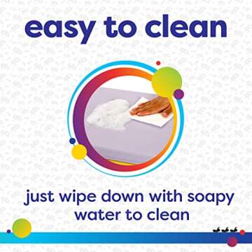 Antsy Pants Tumbling Mat – Gymnastics Mat, Easy to Clean Gym Mat, Sturdy, Foldable Tumbling Mat for Kids, Padded, Lightweight, Portable, Carrying Handle, Gymnastics Equipment for Activity Play