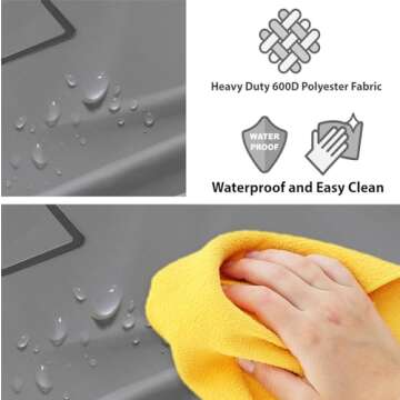 Simple Houseware 4-Bag Laundry Sorter Rolling Cart