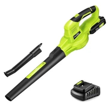 SnapFresh Cordless Leaf Blower - 20V Electric Leaf Blower with 2.0 Ah Battery and Charger - Lightwei...