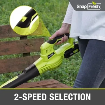 SnapFresh Cordless Leaf Blower Lightweight 2-Speed Tool