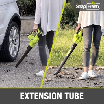 SnapFresh Cordless Leaf Blower Lightweight 2-Speed Tool