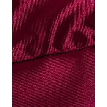 Sedrinuo Sexy Long Sleeve Deep V Neck Club Mini Dresses for Women Red