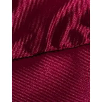 Sedrinuo Long Sleeve Deep V Neck Mini Dress for Women