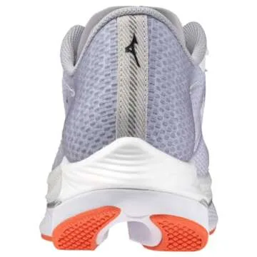 Mizuno Mens Wave Rebellion Flash 2 Running Shoe, White/Black, 10.5