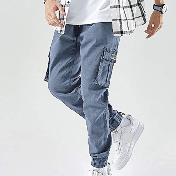 XYXIONGMAO Hip Hop Cargo Joggers Pants for Men